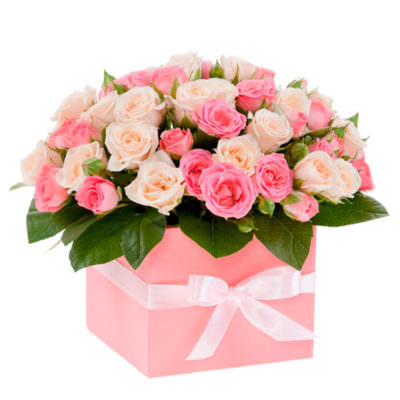 Цветы в коробке «Для любимой»